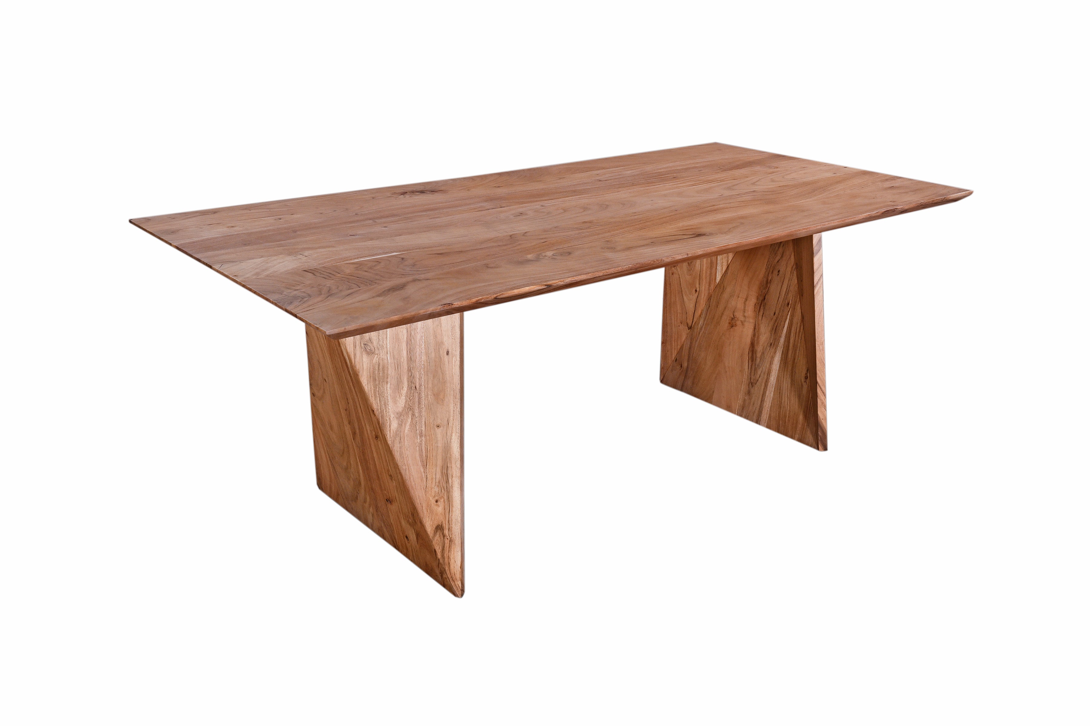 Oxford solid top oak dining table