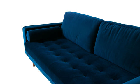 Robbie Velvet Sofa - Midnight Blue