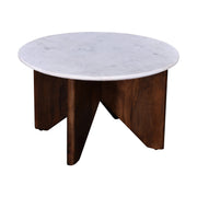 Onda Round Condo Size Marble Coffee Table