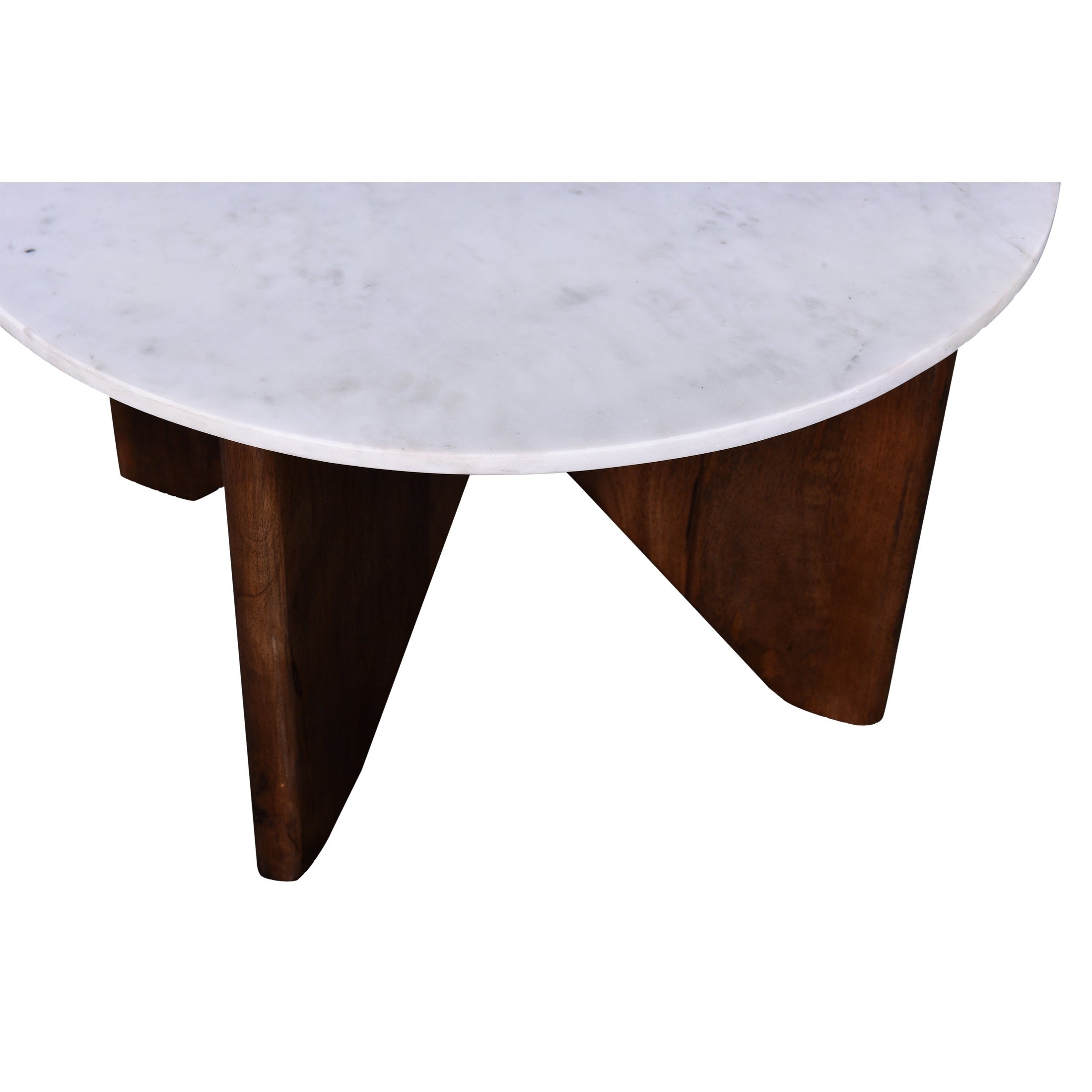 Onda Round Condo Size Marble Coffee Table