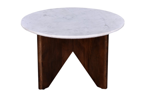Onda Round Condo Size Marble Coffee Table