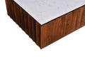Talia Marble & Acacia Solid Wood Coffee Table