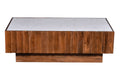 Talia Marble & Acacia Solid Wood Coffee Table