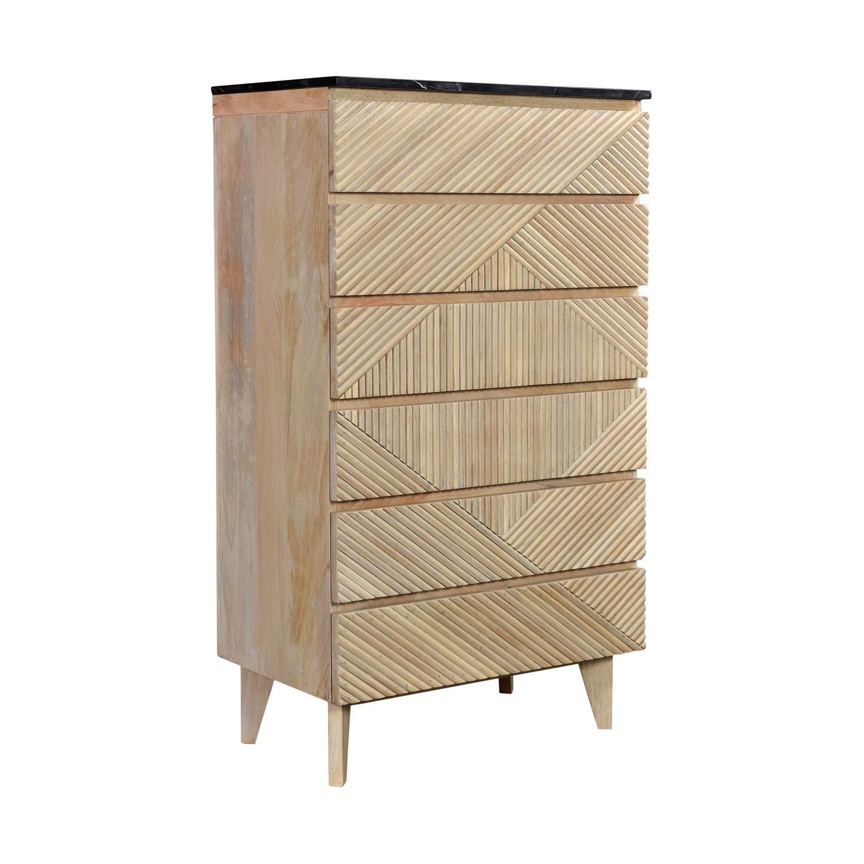 Bamboo Six Drawer Chest