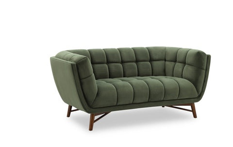 Kitsilano Loveseat - Velvet Forest Green #104