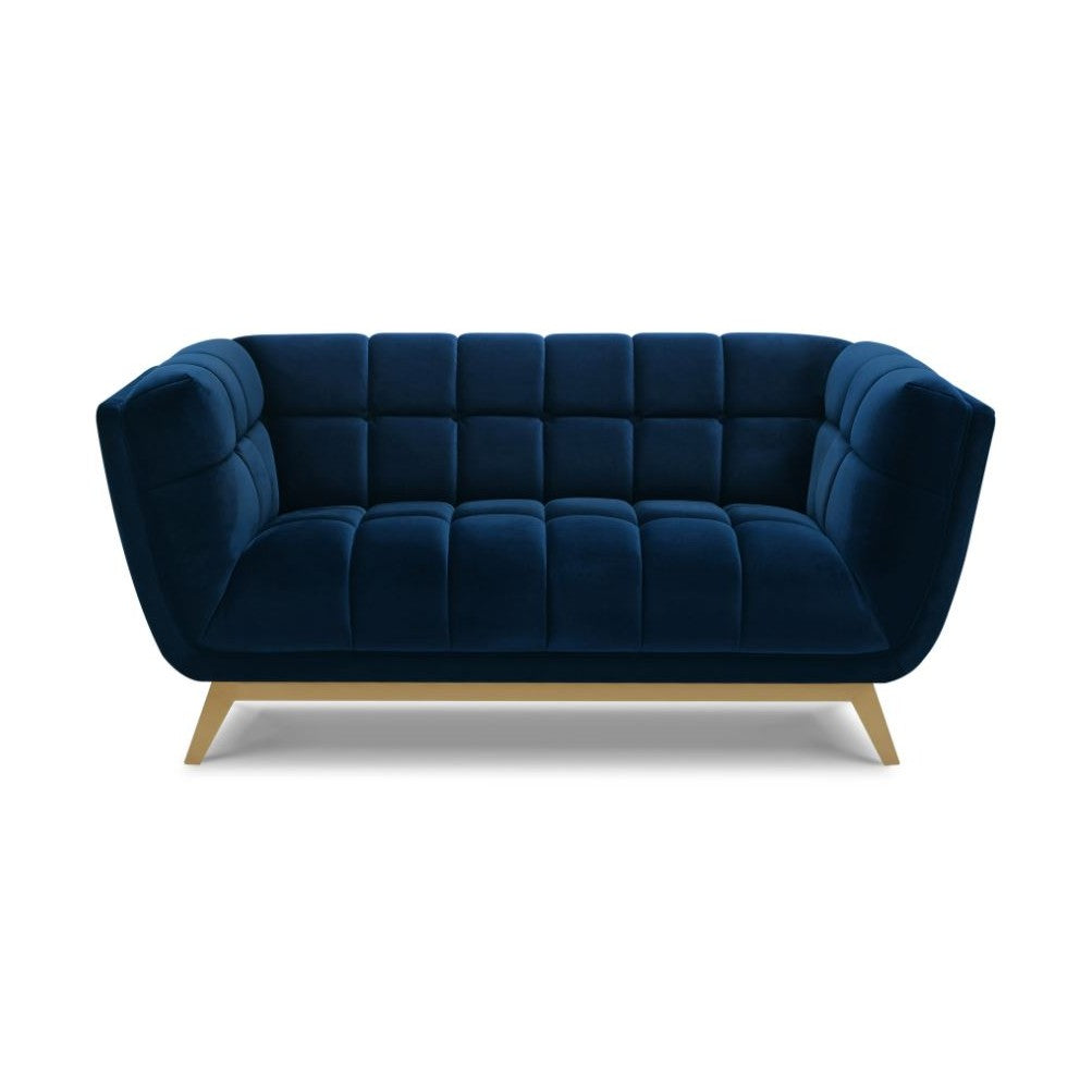Yaletown Mid Century Loveseat - Dark Blue