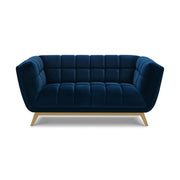 Yaletown Mid Century Loveseat - Dark Blue