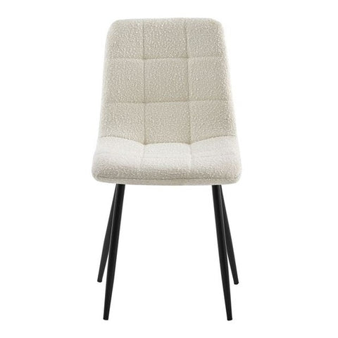 Lucas Fabric Dining Chair - Pearl Boucle