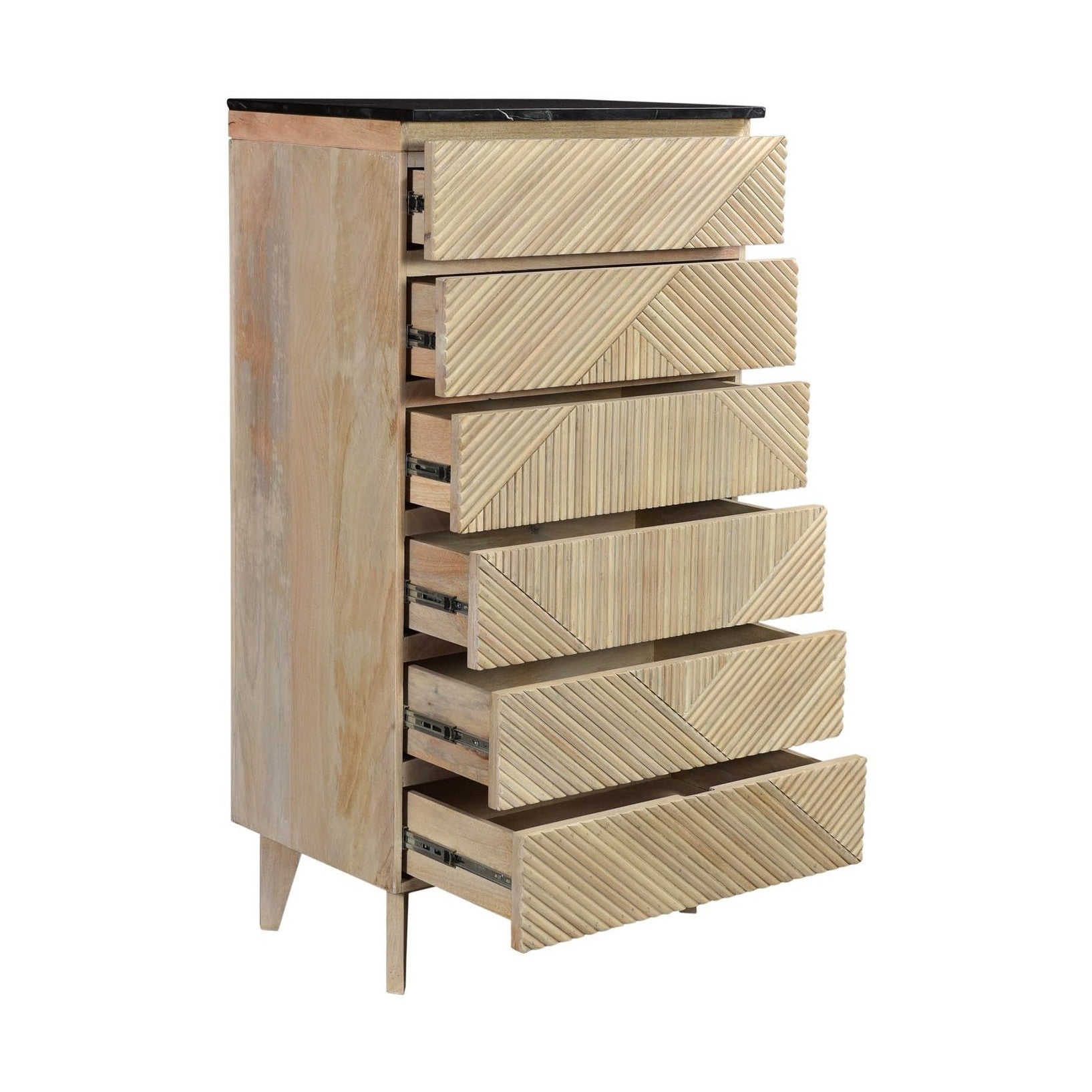 Bamboo Six Drawer Chest