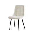 Lucas Fabric Dining Chair - Pearl Boucle by Accents@home