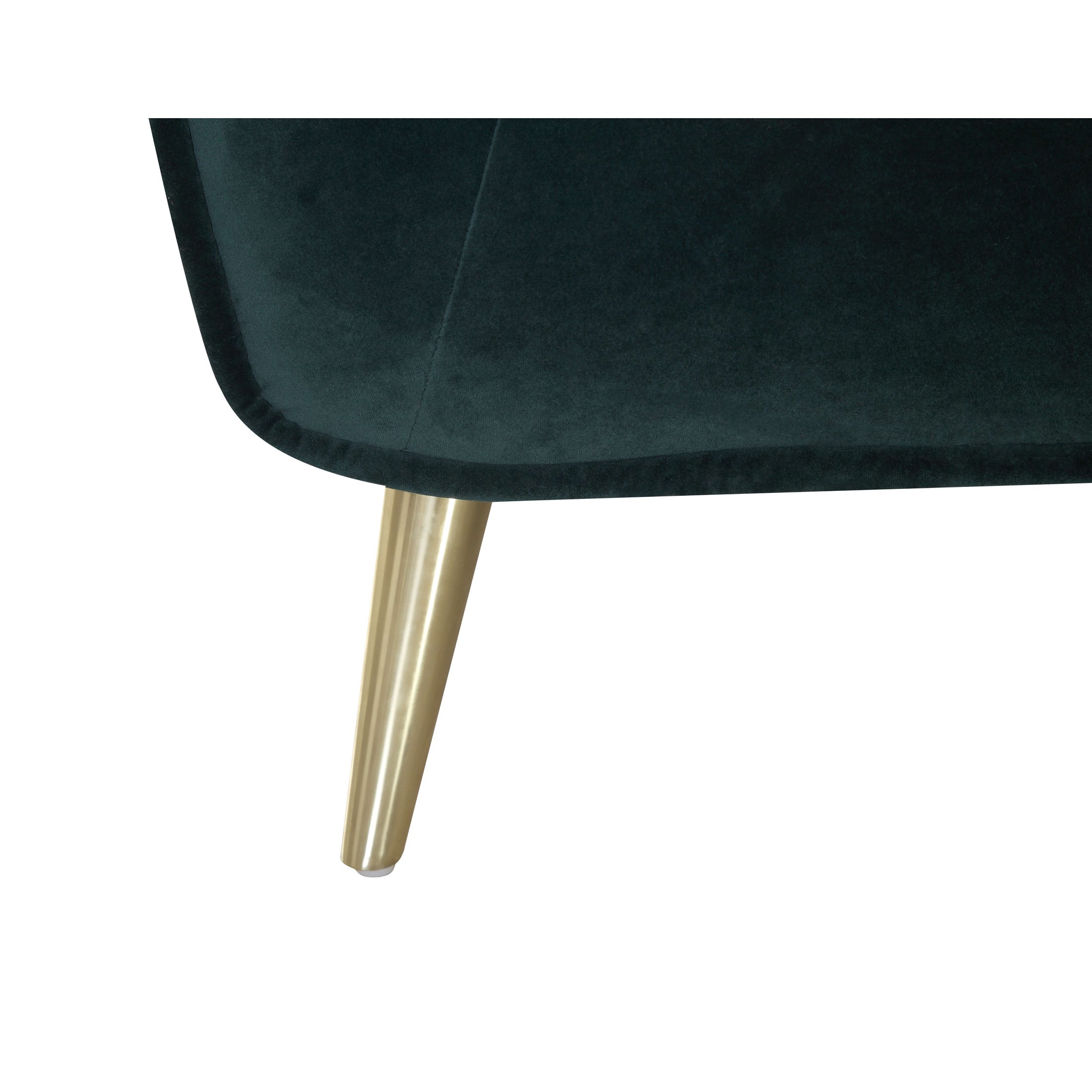 Maja Velvet Sectional - Emerald Green