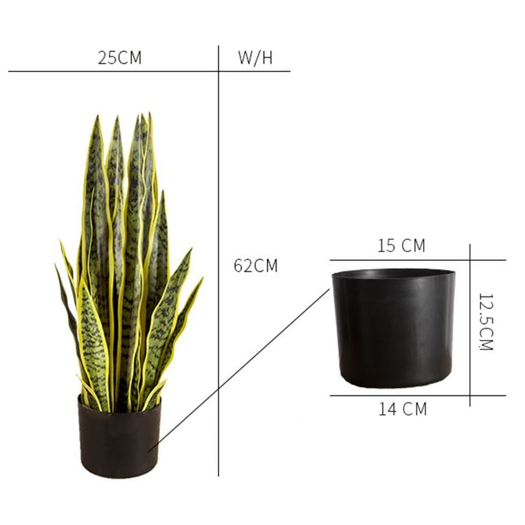 artificial snake plant canada Snake Faux Plant 65cm/ 25.6" – Accents@Home