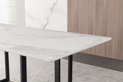 Angelo Glossy White Dining Table