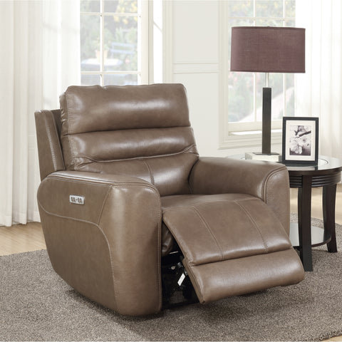 Marcella Genuine Leather Power Recliner Chair