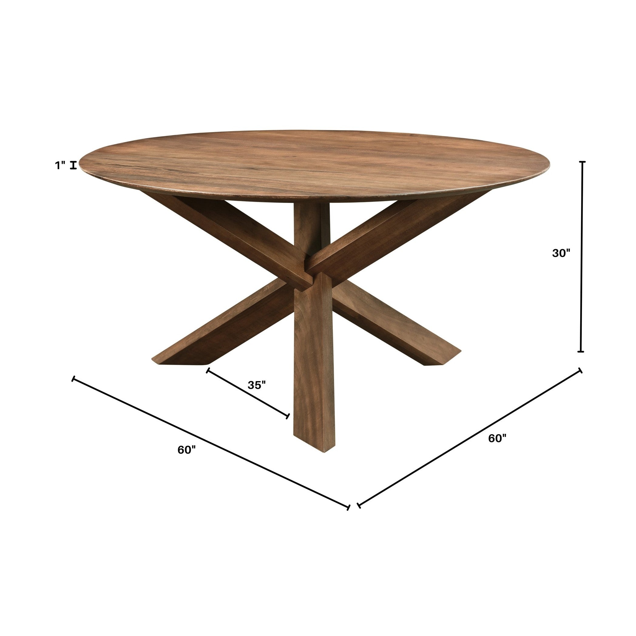 Wicklow 3-Legged Dining Table