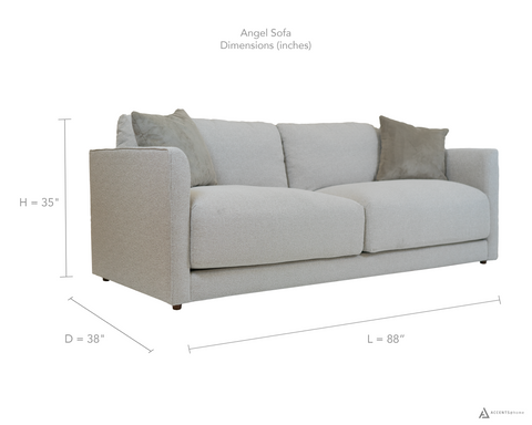FLOOR MODEL Angel Fabric Sofa