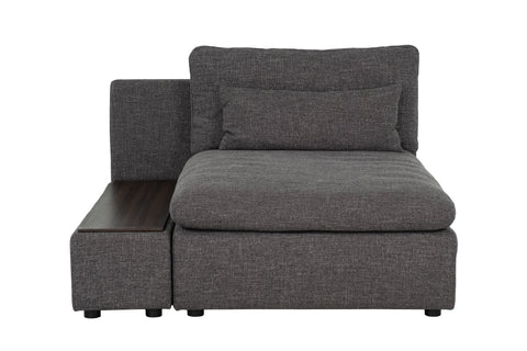 Morgan Modular Sectional Chaise/Console - Allure Charcoal