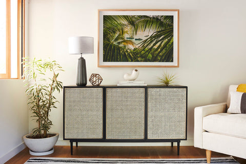 FLOOR MODEL Cane Sideboard