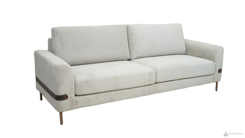 Chandler Corduroy  Fabric Sofa - Horizontal Lines