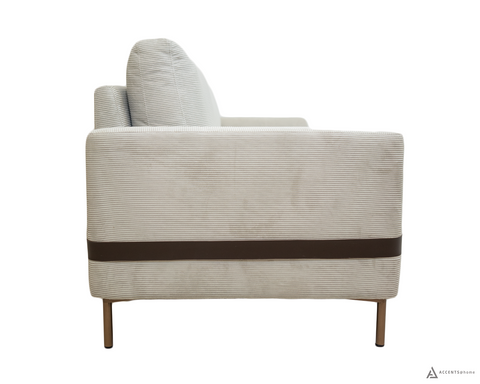 Chandler Corduroy  Fabric Sofa - Horizontal Lines