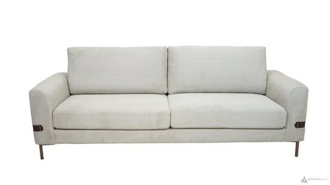 Chandler Corduroy  Fabric Sofa - Horizontal Lines