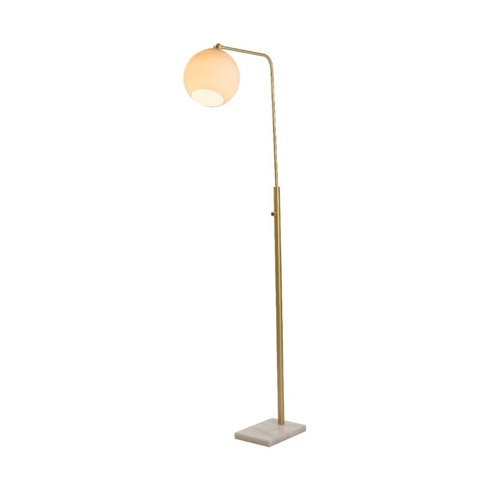 Sphere Antique Brass Floor Lamp