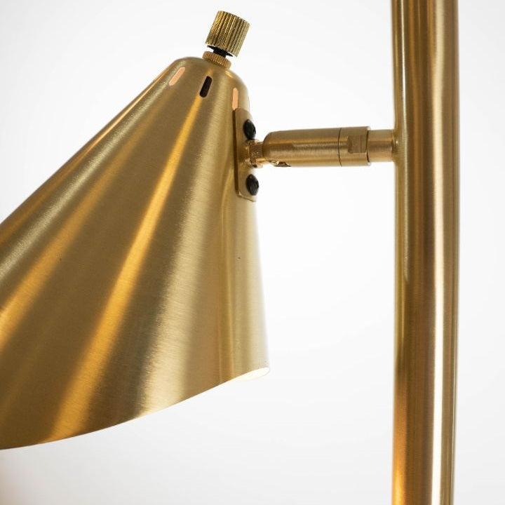 Sophie Triple Head Floor Lamp Antique Brass