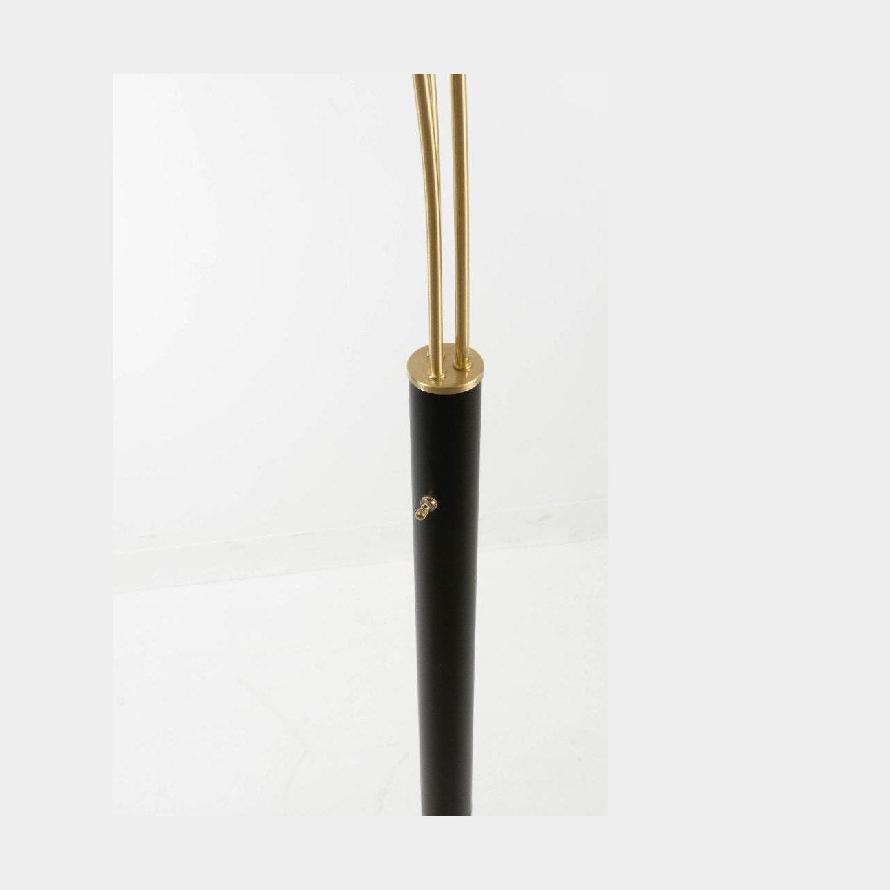 Luke Black Antique Brass 3-Arm Arc Lamp