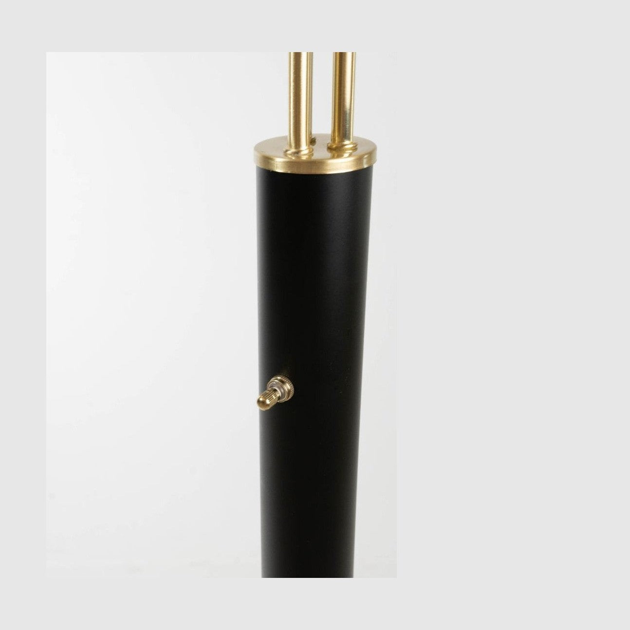 Luke Black Antique Brass 3-Arm Arc Lamp