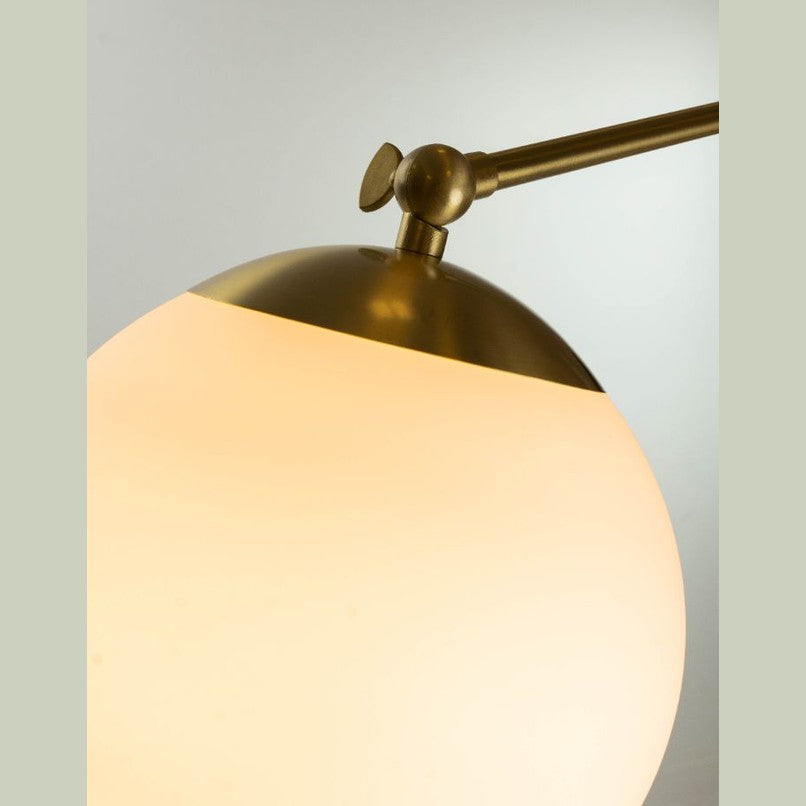 Sphere Antique Brass Floor Lamp