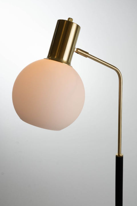 Pendula Floor Lamp Black & Antique Brass Finish – Accents@Home