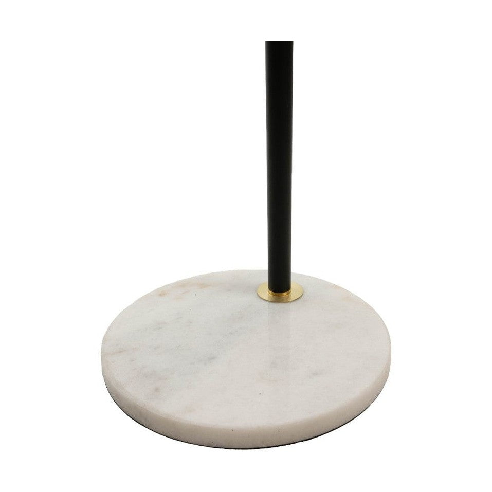 Pendula Floor Lamp Black & Antique Brass Finish