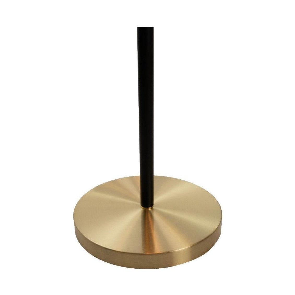 Arrigo 3 Light Black and Antique Brass Floor Lamp