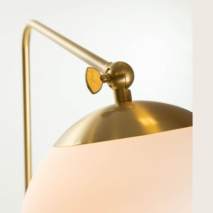 Sphere Antique Brass Floor Lamp