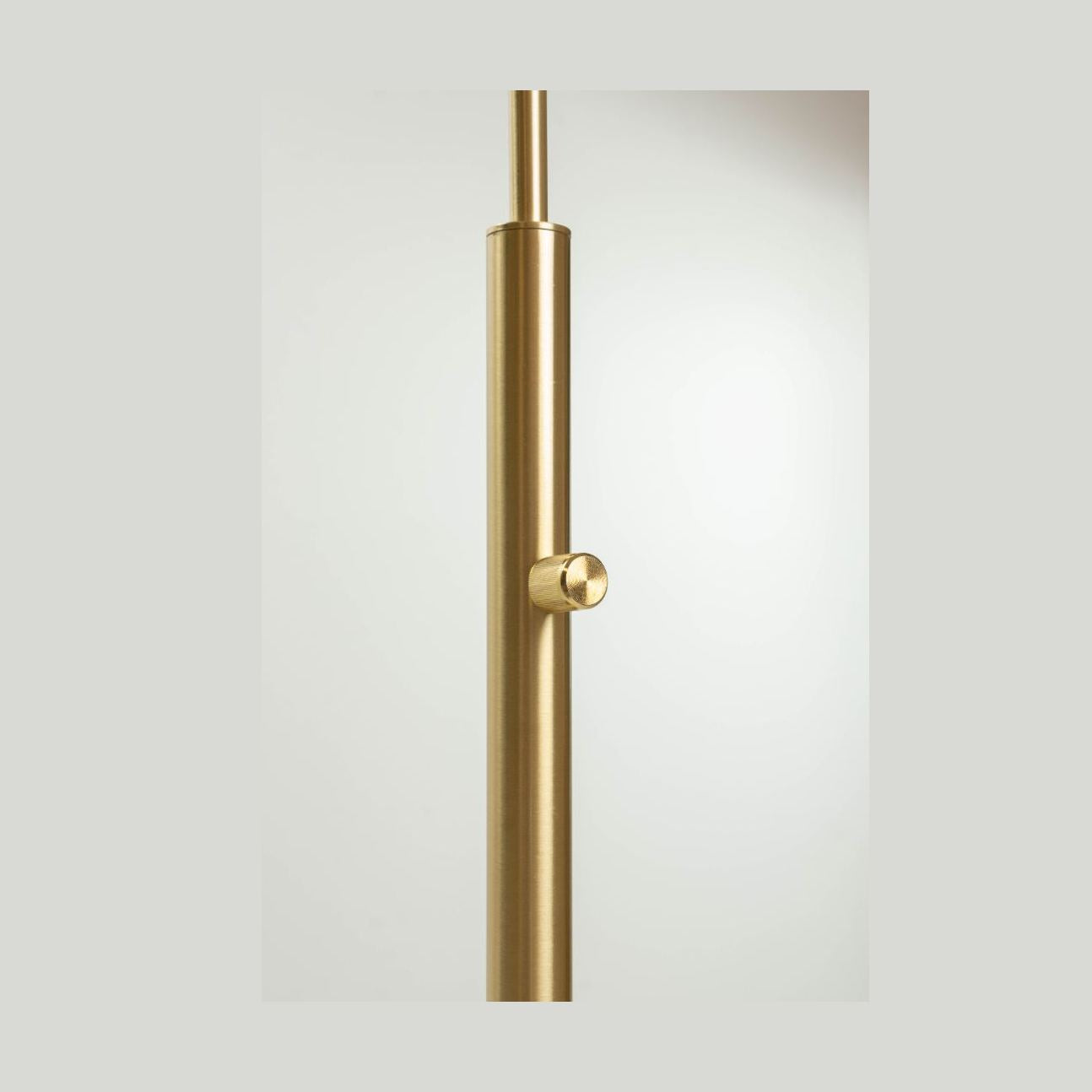 Sphere Antique Brass Floor Lamp