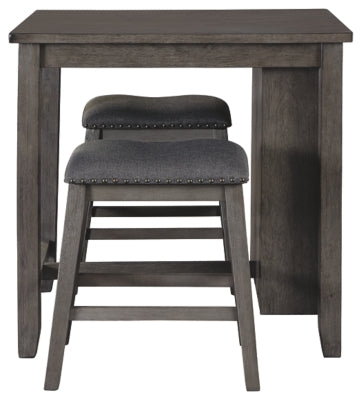 Caitbrook Counter Height Dining Room Table and Bar Stools (Set of 3)
