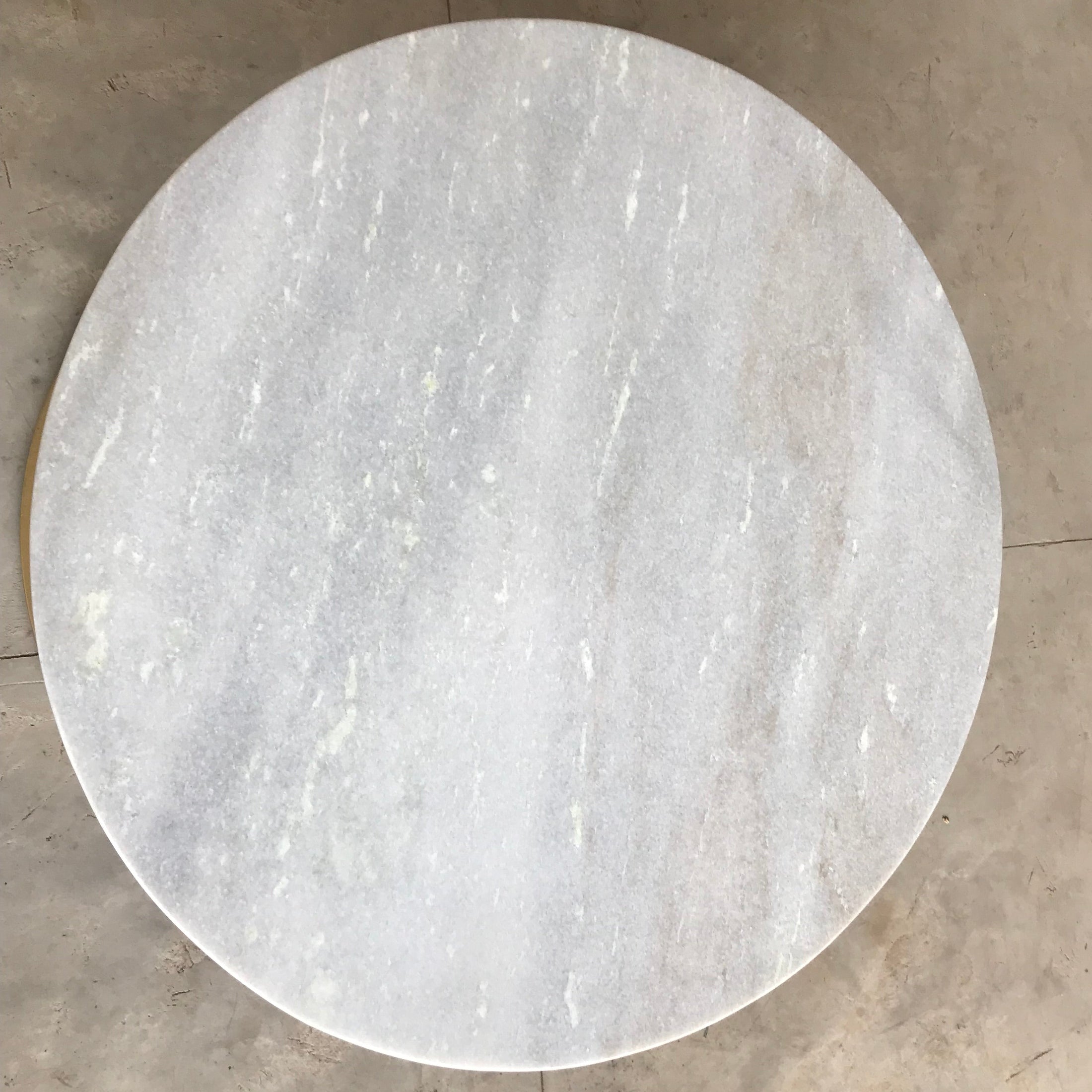 TANE Round Marble Coffee Table Brass Legs