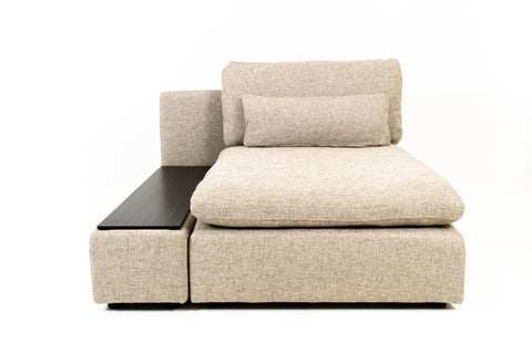 Morgan Modular Sectional Chaise/Console - Knit Beige
