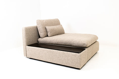 Morgan Modular Sectional Chaise/Console - Knit Beige