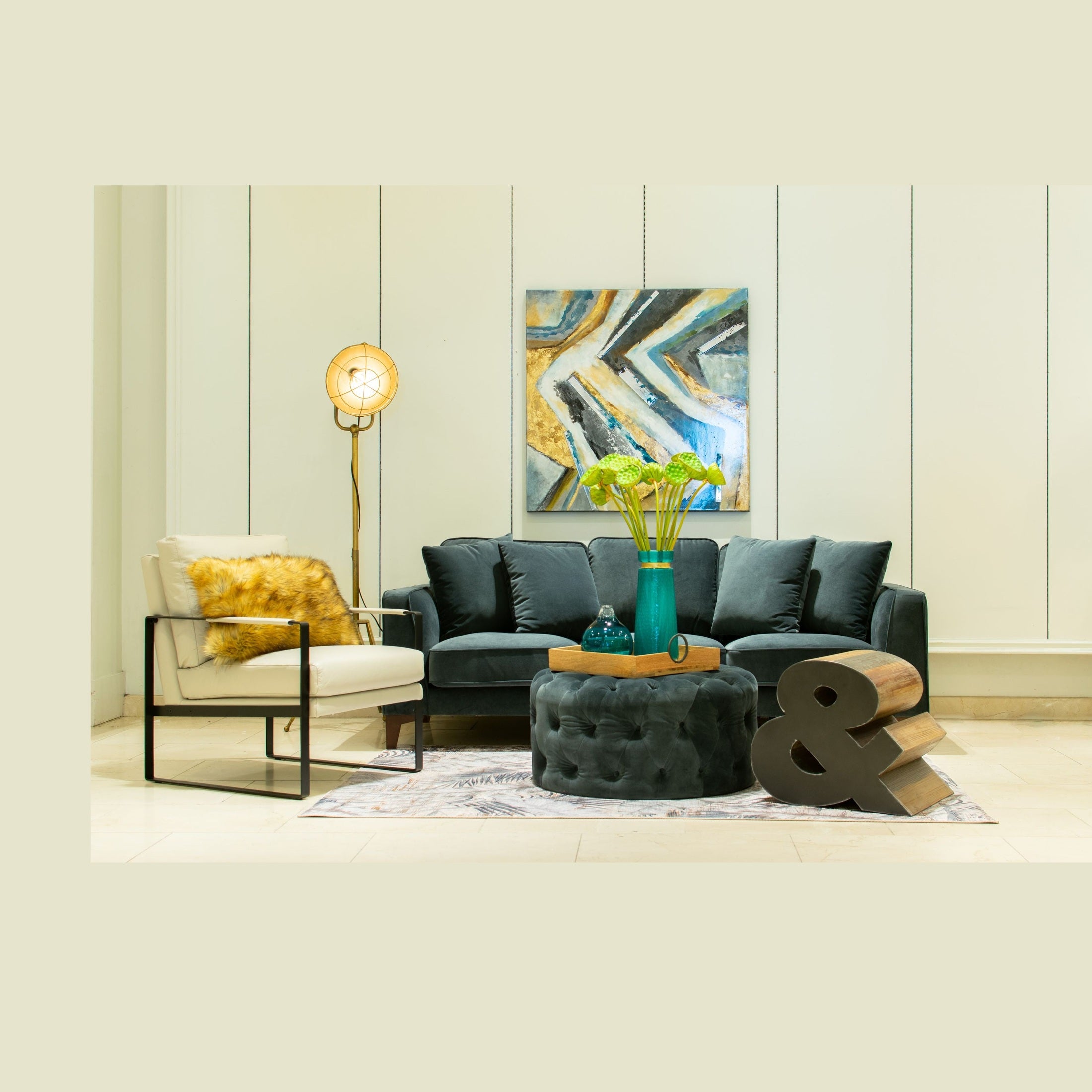 Bradley Sofa - Velvet Grey