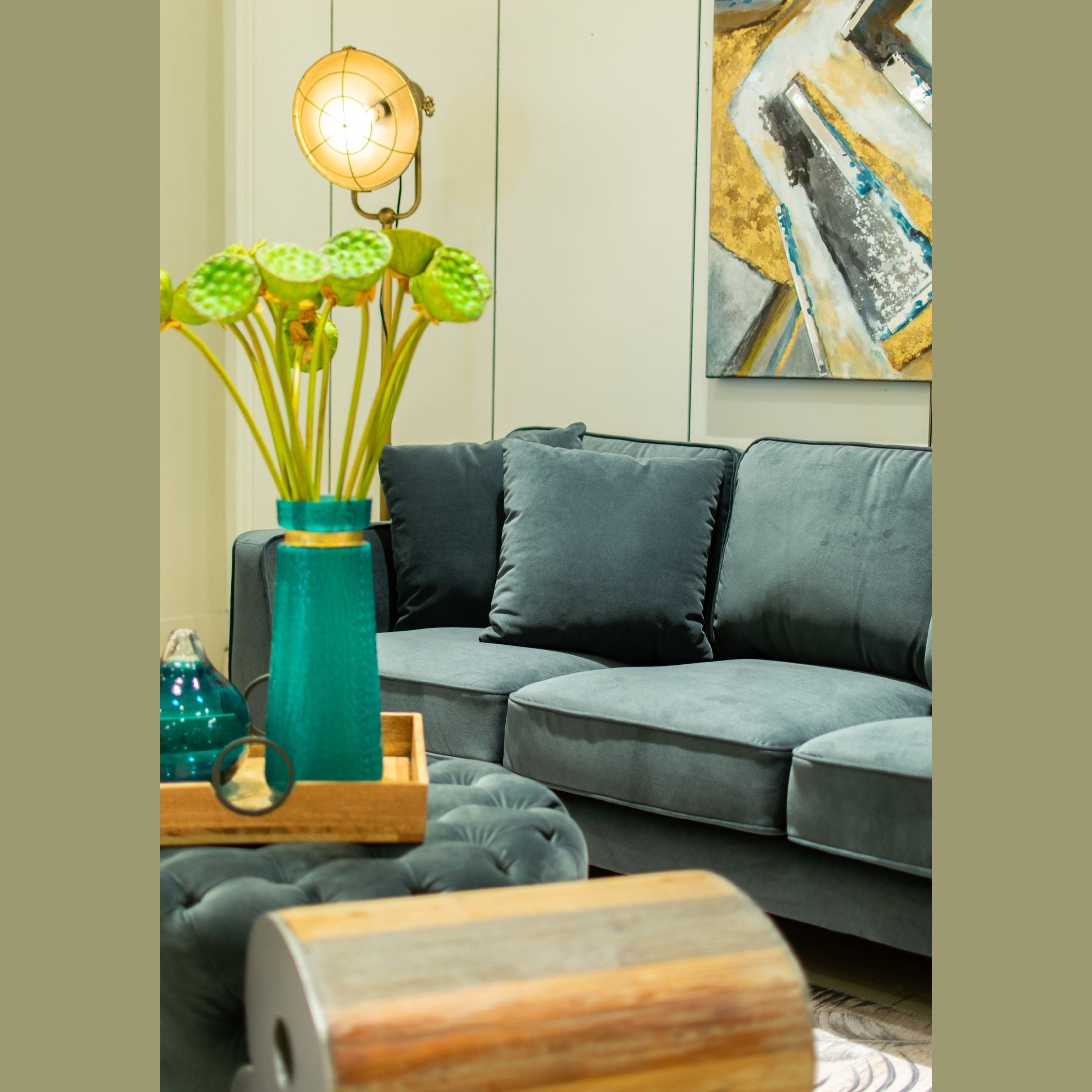 Bradley Sofa - Velvet Grey