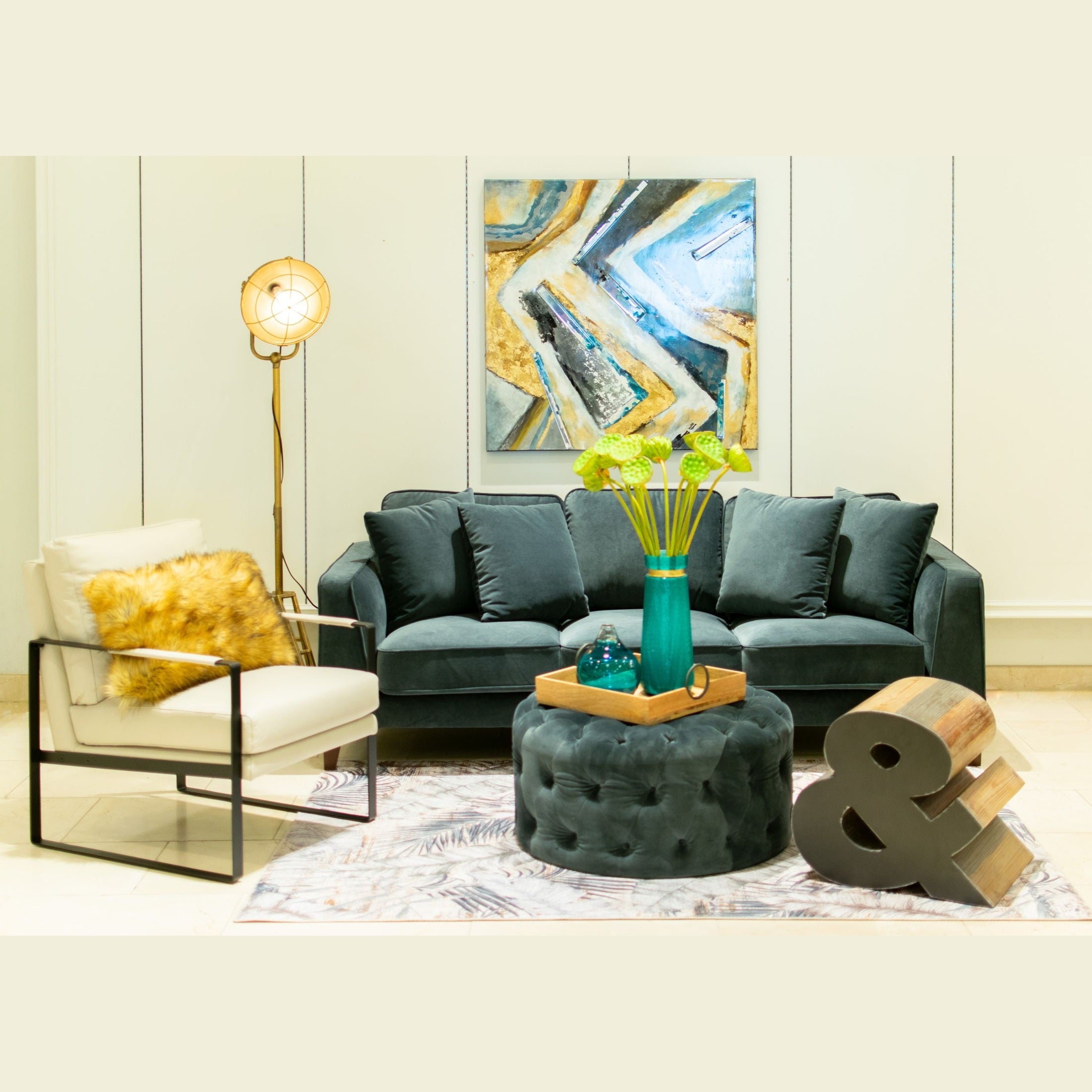 Bradley Sofa - Velvet Grey