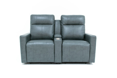 Mitchell Power Recliner Console Loveseat - Slate