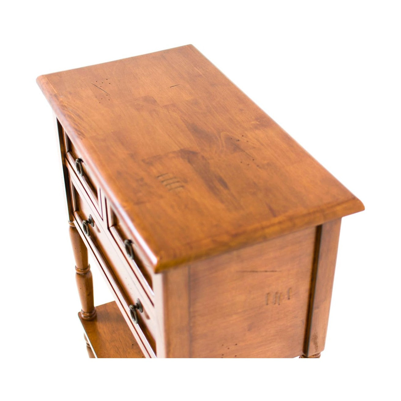 Three Drawer Small Entryway table  - Honey (5349735202969)
