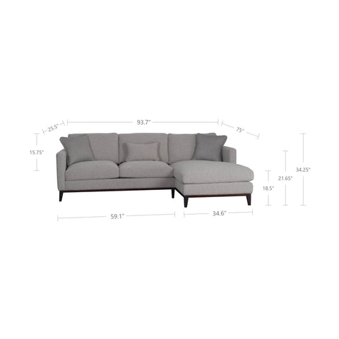 Burbank Sofa  RHF sectional