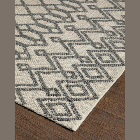 FINTONA HAND WOVEN RUG BEIGE