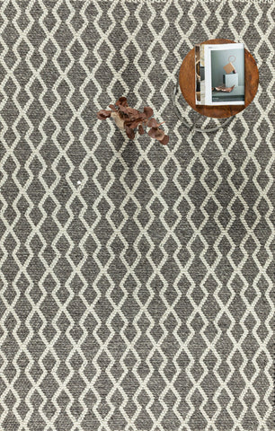 FINTONA HAND WOVEN RUG CREAM/MOCHA