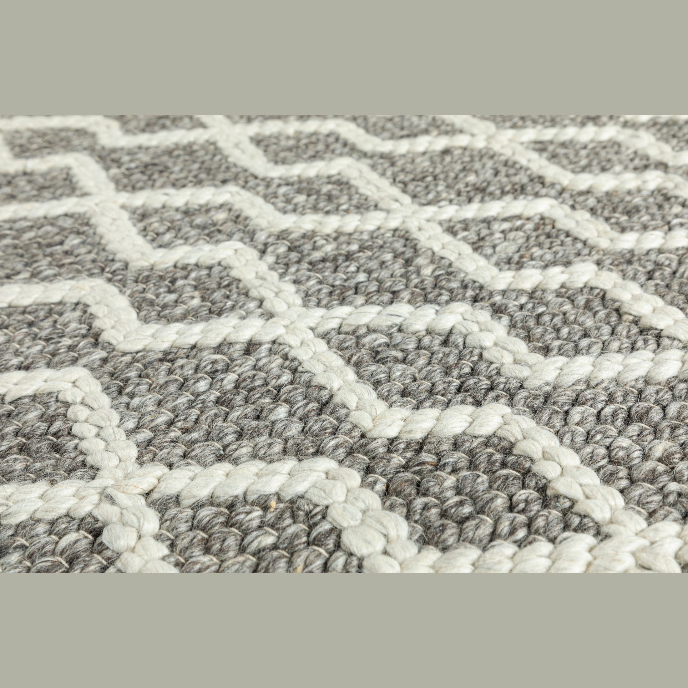 Fintona Hand Woven Rug Cream/Mocha