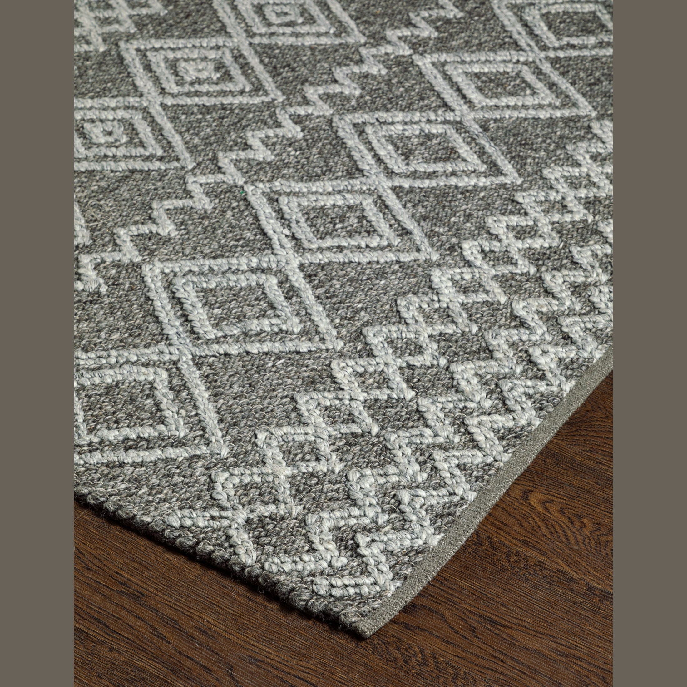 Fintona Hand Woven Rug Raven/Fog