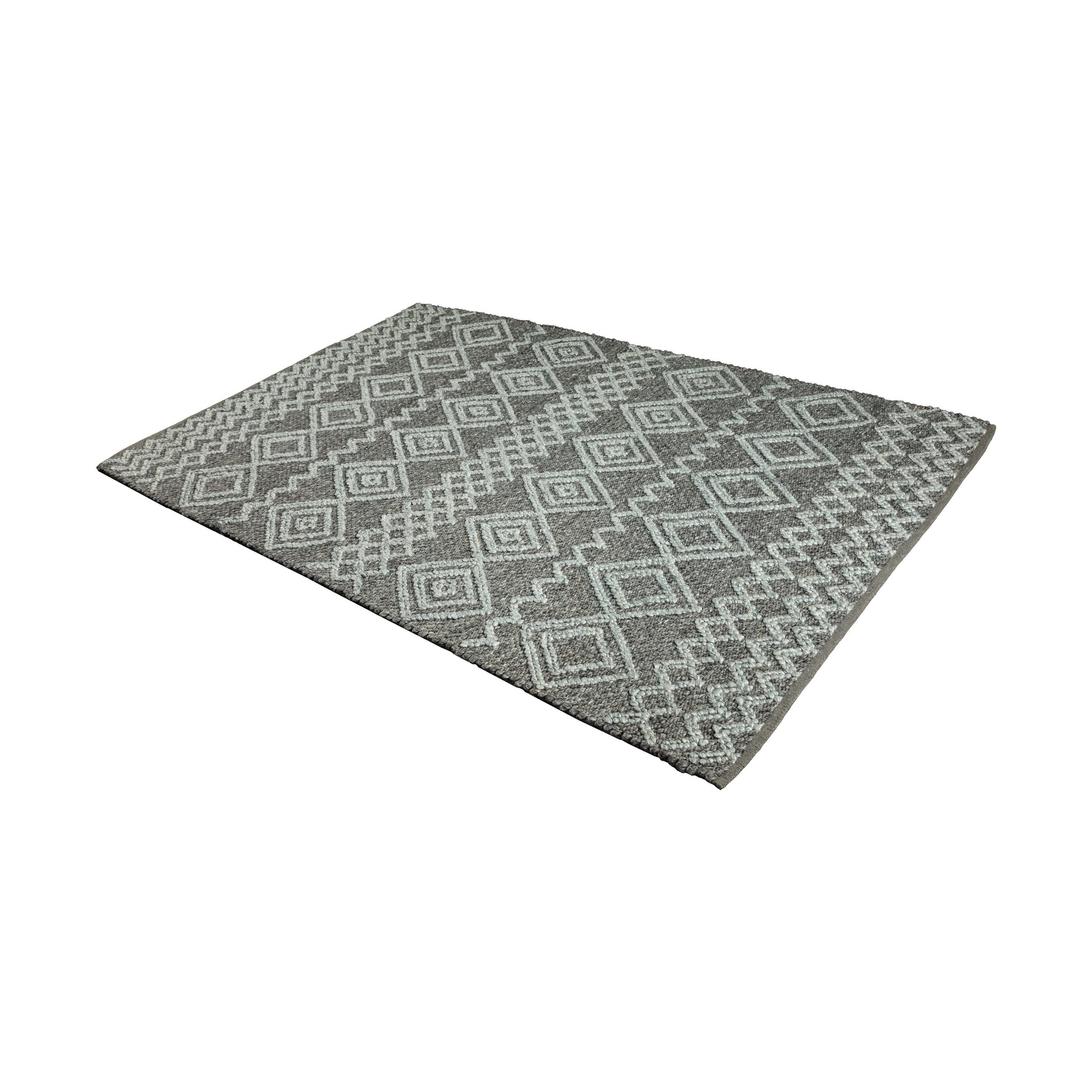 Fintona Hand Woven Rug Raven/Fog